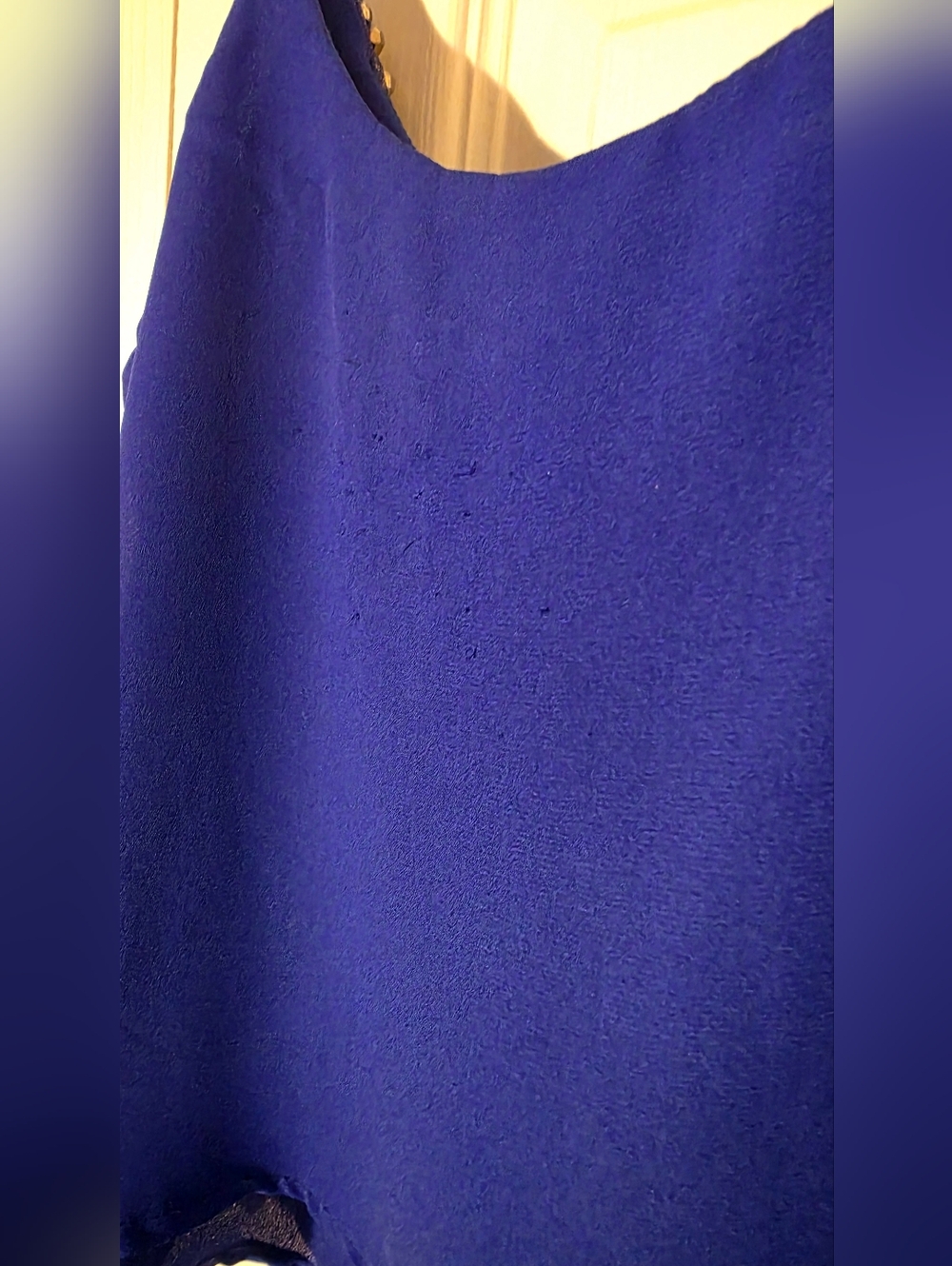 Charlotte Russe Electric Royal Blue Beaded Trim Spaghetti Strap Tank Small - Picture 11 of 11